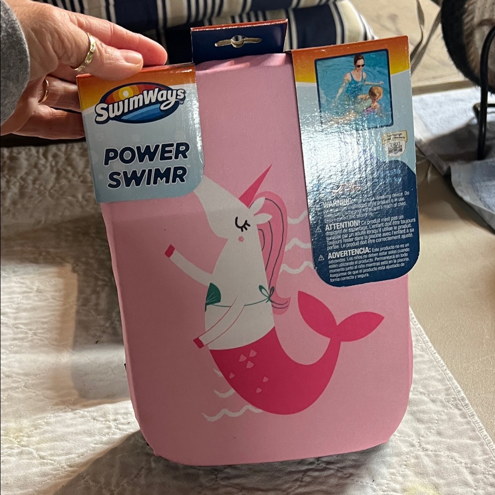 SwimWays Power Swimr Pink Unicorn Float